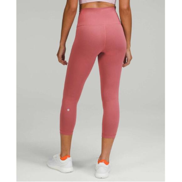 Lululemon Wunder Train High-Rise Crop 23" Rose Color 4 - Picture 1 of 11